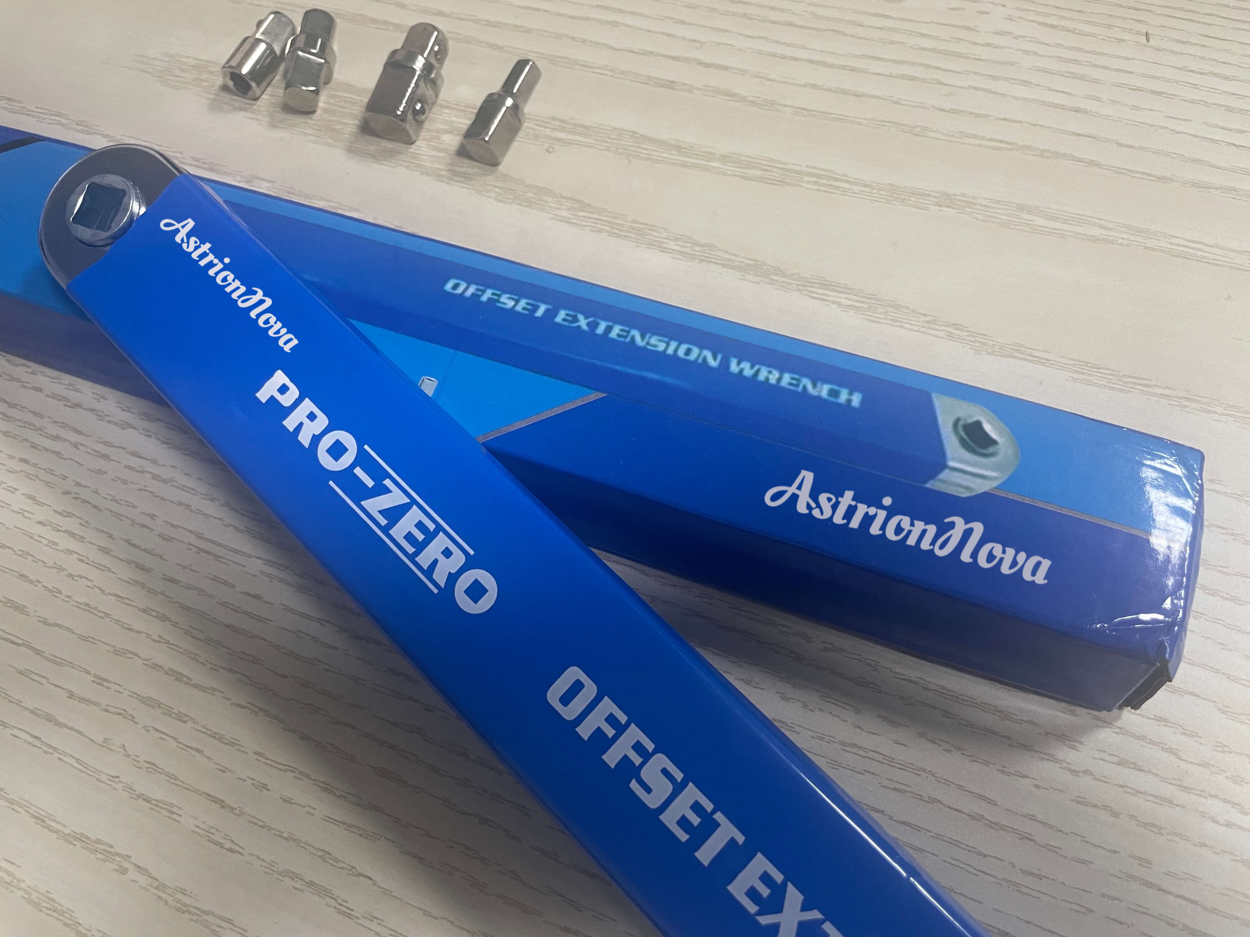 Astrionnova 15in Extension Wrench with 3/8in Adapter - Heavy-Duty Ratchet Socket Wrench Tool, 3 Adapters Included